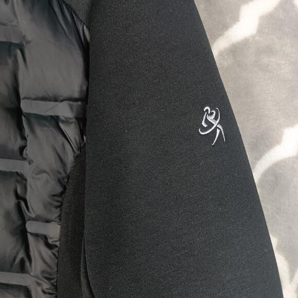 Levelwear Jacket Womens Medium Black Down Insulated Full Zip Athletic Outdoor - Picture 12 of 13